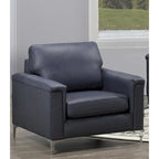 Ensemble canapé et fauteuil Lessa Modern Premium en cuir pleine fleur
