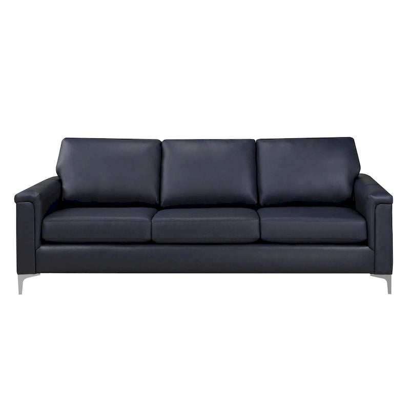 Ensemble canapé et fauteuil Lessa Modern Premium en cuir pleine fleur