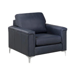 Ensemble canapé et fauteuil Lessa Modern Premium en cuir pleine fleur