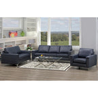 Ensemble canapé et fauteuil Lessa Modern Premium en cuir pleine fleur