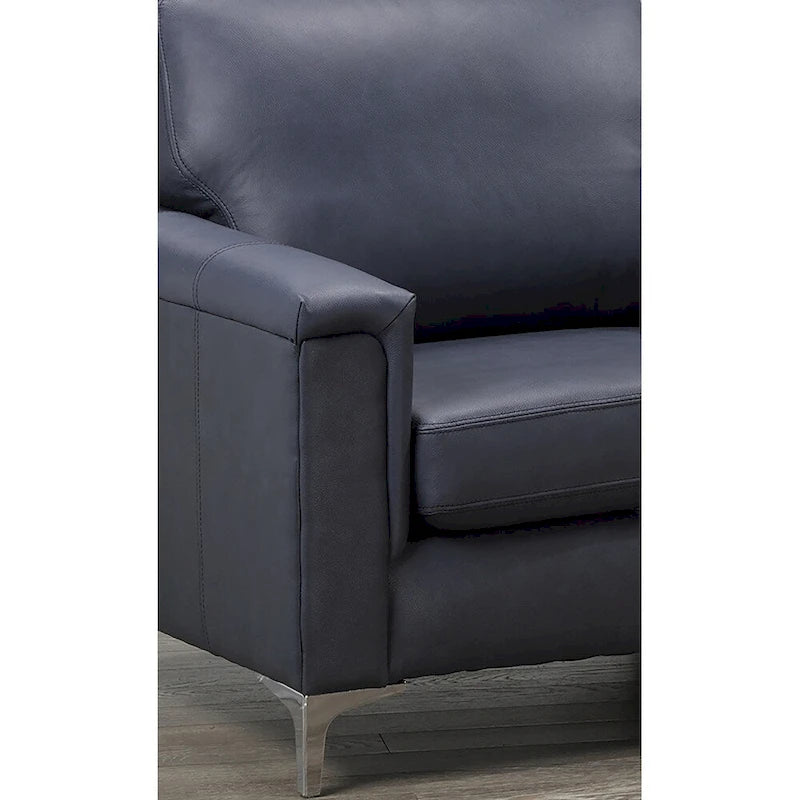 Ensemble canapé et fauteuil Lessa Modern Premium en cuir pleine fleur