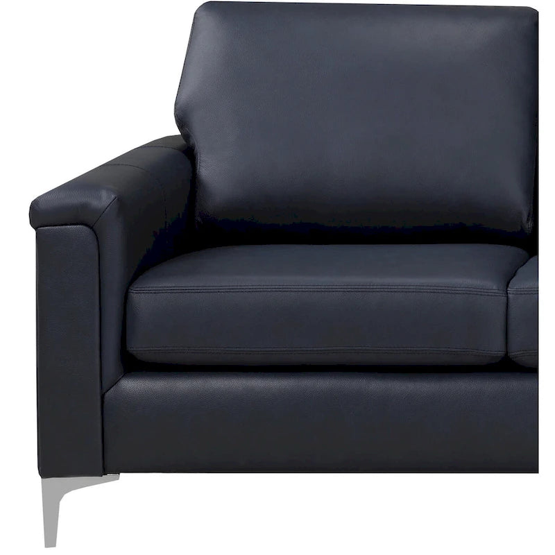 Ensemble canapé et fauteuil Lessa Modern Premium en cuir pleine fleur