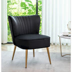 Fauteuil d'appoint large Sauter 23.2 de style moderne du milieu du siècle en microfibre avec pieds en métal