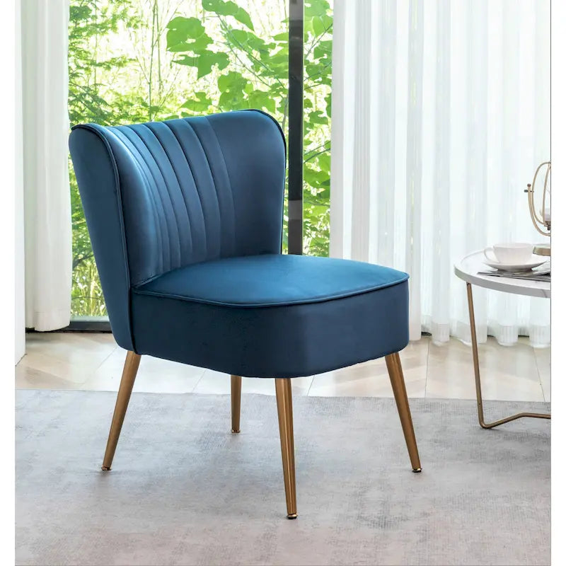 Fauteuil d'appoint large Sauter 23.2 de style moderne du milieu du siècle en microfibre avec pieds en métal