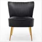 Fauteuil d'appoint large Sauter 23.2 de style moderne du milieu du siècle en microfibre avec pieds en métal