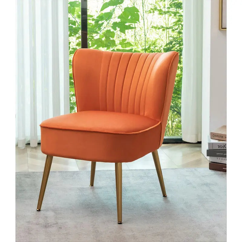 Fauteuil d'appoint large Sauter 23.2 de style moderne du milieu du siècle en microfibre avec pieds en métal