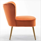 Fauteuil d'appoint large Sauter 23.2 de style moderne du milieu du siècle en microfibre avec pieds en métal