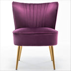 Fauteuil d'appoint large Sauter 23.2 de style moderne du milieu du siècle en microfibre avec pieds en métal