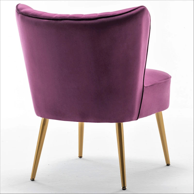 Fauteuil d'appoint large Sauter 23.2 de style moderne du milieu du siècle en microfibre avec pieds en métal