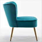 Fauteuil d'appoint large Sauter 23.2 de style moderne du milieu du siècle en microfibre avec pieds en métal
