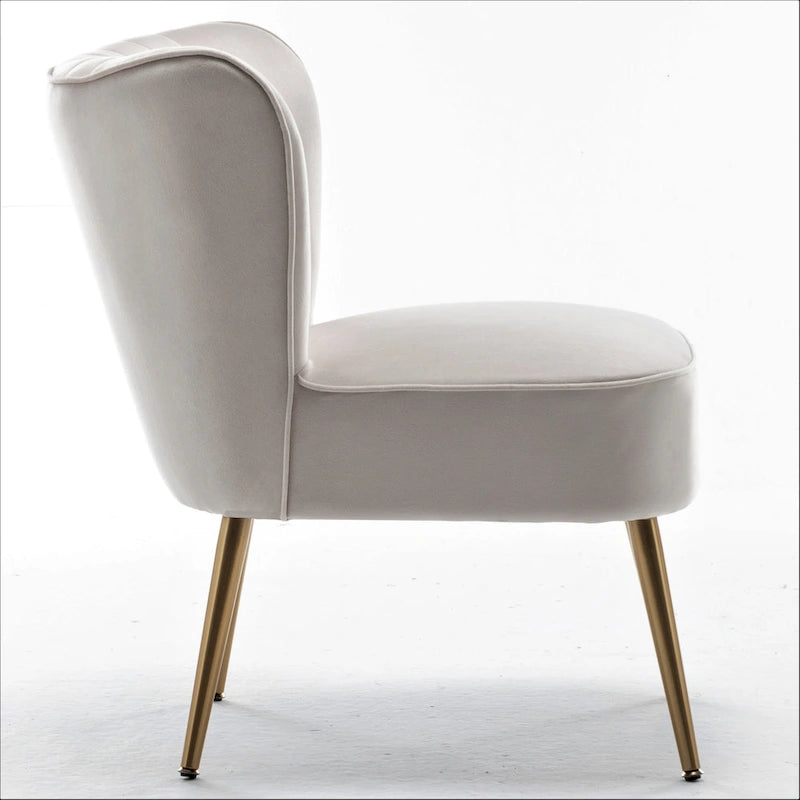 Fauteuil d'appoint large Sauter 23.2 de style moderne du milieu du siècle en microfibre avec pieds en métal