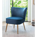 Fauteuil d'appoint large Sauter 23.2 de style moderne du milieu du siècle en microfibre avec pieds en métal