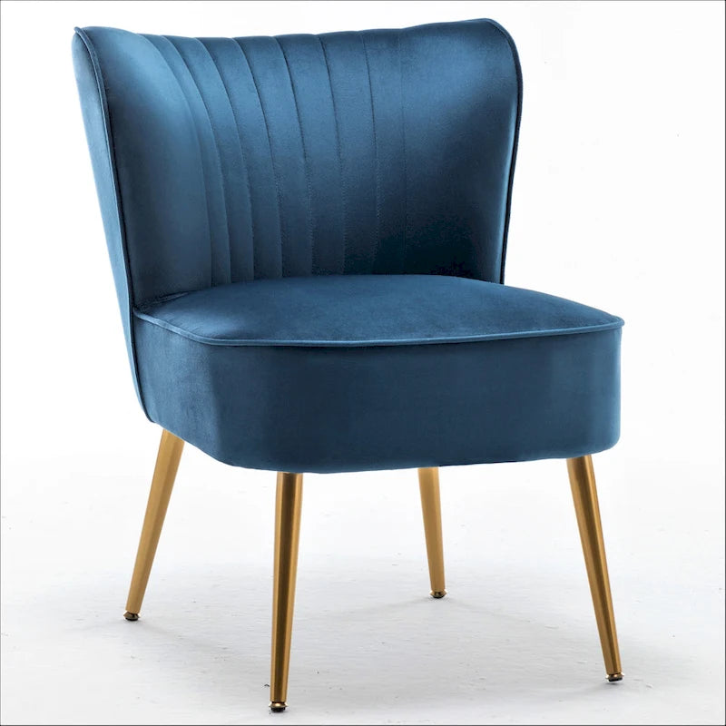 Fauteuil d'appoint large Sauter 23.2 de style moderne du milieu du siècle en microfibre avec pieds en métal