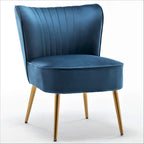 Fauteuil d'appoint large Sauter 23.2 de style moderne du milieu du siècle en microfibre avec pieds en métal