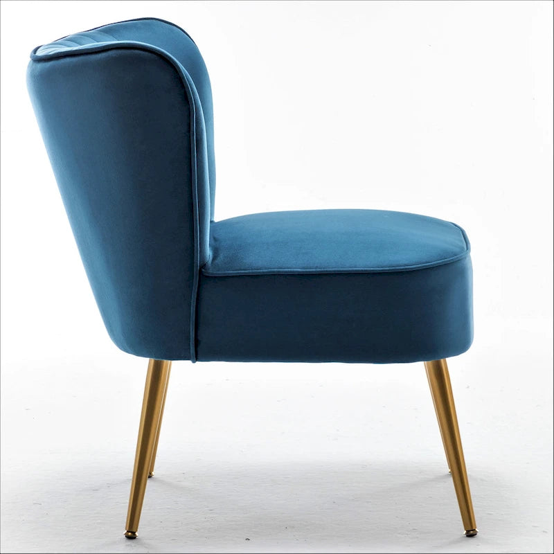 Fauteuil d'appoint large Sauter 23.2 de style moderne du milieu du siècle en microfibre avec pieds en métal