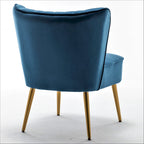 Fauteuil d'appoint large Sauter 23.2 de style moderne du milieu du siècle en microfibre avec pieds en métal