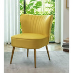 Fauteuil d'appoint large Sauter 23.2 de style moderne du milieu du siècle en microfibre avec pieds en métal