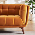 Canapé de salon en velours Chesterfield moderne Confor