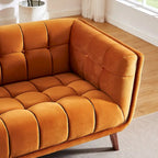 Canapé de salon en velours Chesterfield moderne Confor