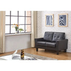US Pride Furniture Fauteuil deux places rembourré moderne Feathery Devil