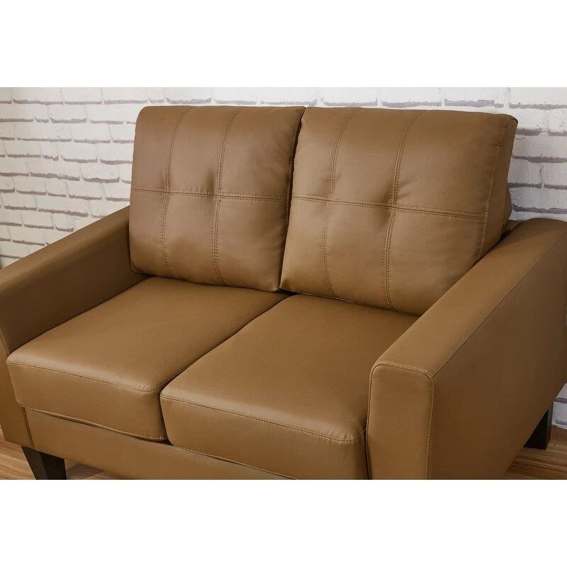 US Pride Furniture Fauteuil deux places rembourré moderne Feathery Devil
