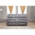 Canapé inclinable manuel Betsy Furniture en microfibre 2 places avec console 8007