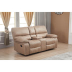 Canapé inclinable manuel Betsy Furniture en microfibre 2 places avec console 8007