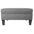 MJL Furniture Madison Ottoman surdimensionné, carré, rembourré et gansé