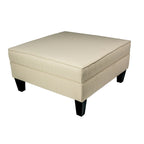 MJL Furniture Madison Ottoman surdimensionné, carré, rembourré et gansé