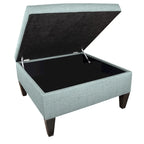MJL Furniture Madison Ottoman surdimensionné, carré, rembourré et gansé