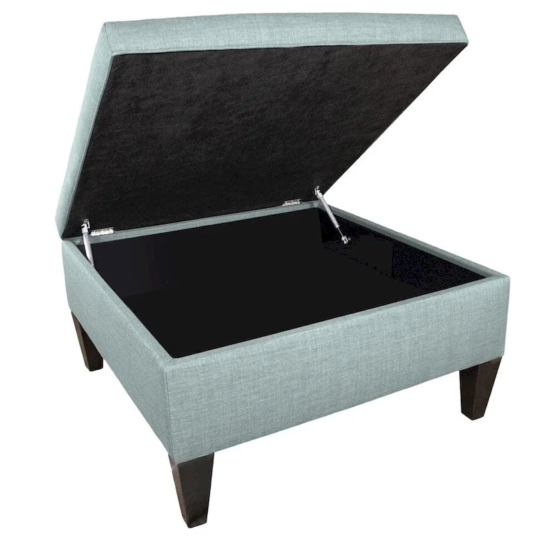 MJL Furniture Madison Ottoman surdimensionné, carré, rembourré et gansé