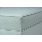 MJL Furniture Madison Ottoman surdimensionné, carré, rembourré et gansé