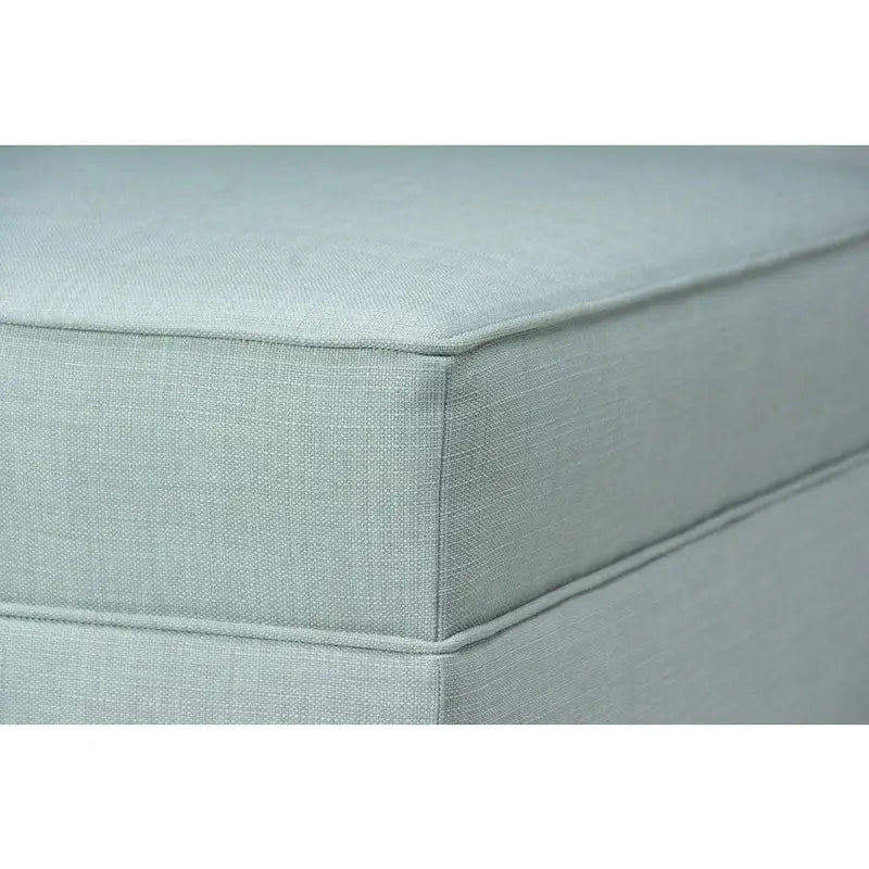 MJL Furniture Madison Ottoman surdimensionné, carré, rembourré et gansé