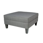 MJL Furniture Madison Ottoman surdimensionné, carré, rembourré et gansé