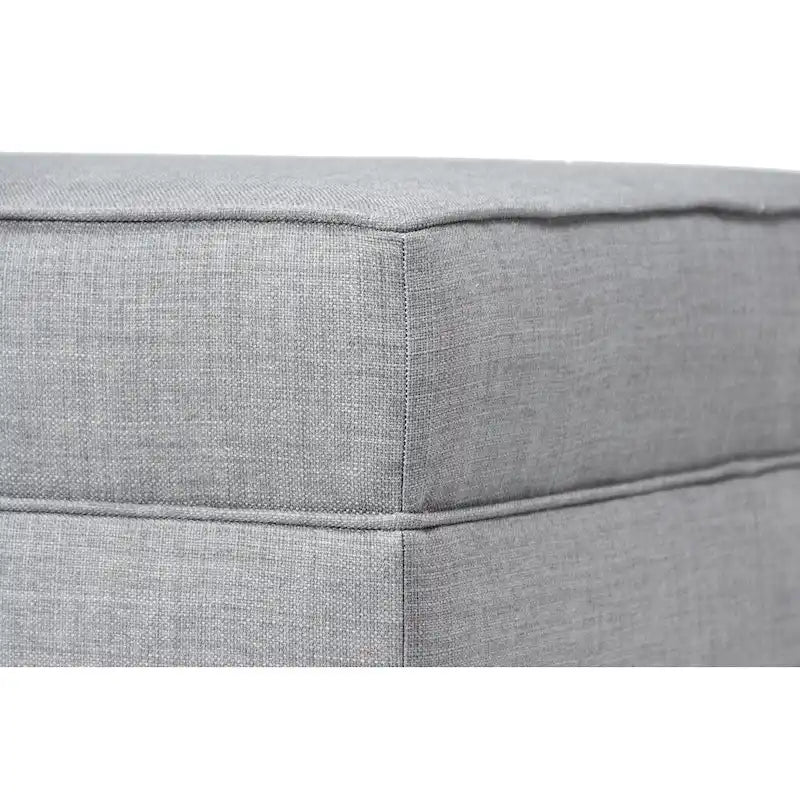 MJL Furniture Madison Ottoman surdimensionné, carré, rembourré et gansé