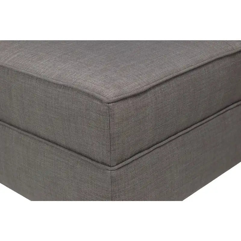 MJL Furniture Madison Ottoman surdimensionné, carré, rembourré et gansé