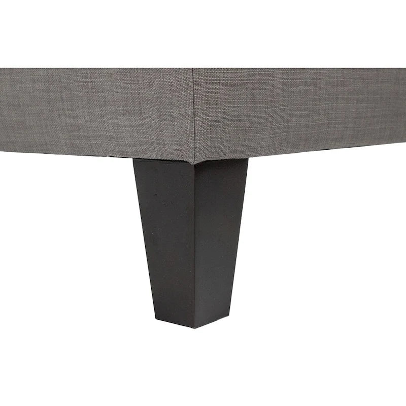 MJL Furniture Madison Ottoman surdimensionné, carré, rembourré et gansé