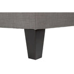 MJL Furniture Madison Ottoman surdimensionné, carré, rembourré et gansé