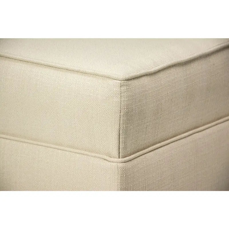 MJL Furniture Madison Ottoman surdimensionné, carré, rembourré et gansé