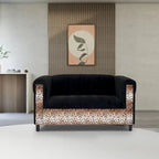 Canapé deux places moderne du milieu du siècle Coast to Coast Sofas, cadre en bois massif, rembourré