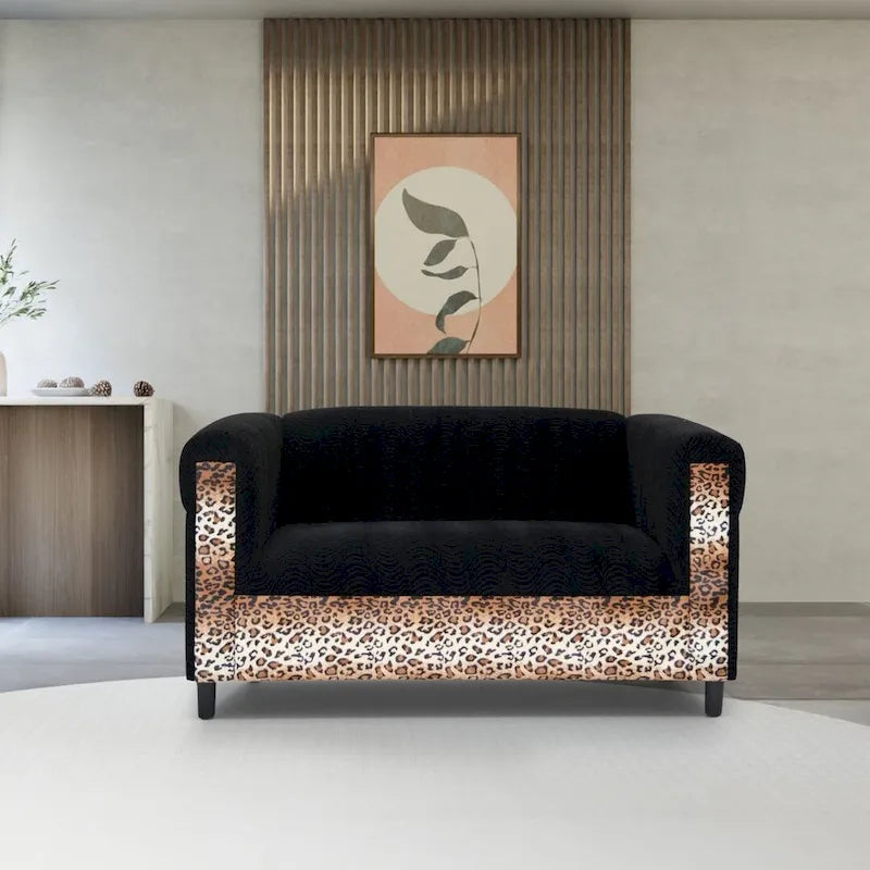 Canapé deux places moderne du milieu du siècle Coast to Coast Sofas, cadre en bois massif, rembourré
