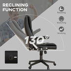 HOMCOM Fauteuil de bureau massant et vibrant à dossier haut avec 6 points de vibration, beige
