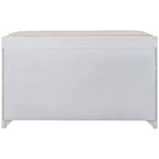 Banc de rangement avec panier amovible et 2 tiroirs