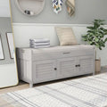 Banc de rangement avec 3 portes persiennes