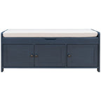 Banc de rangement avec 3 portes persiennes