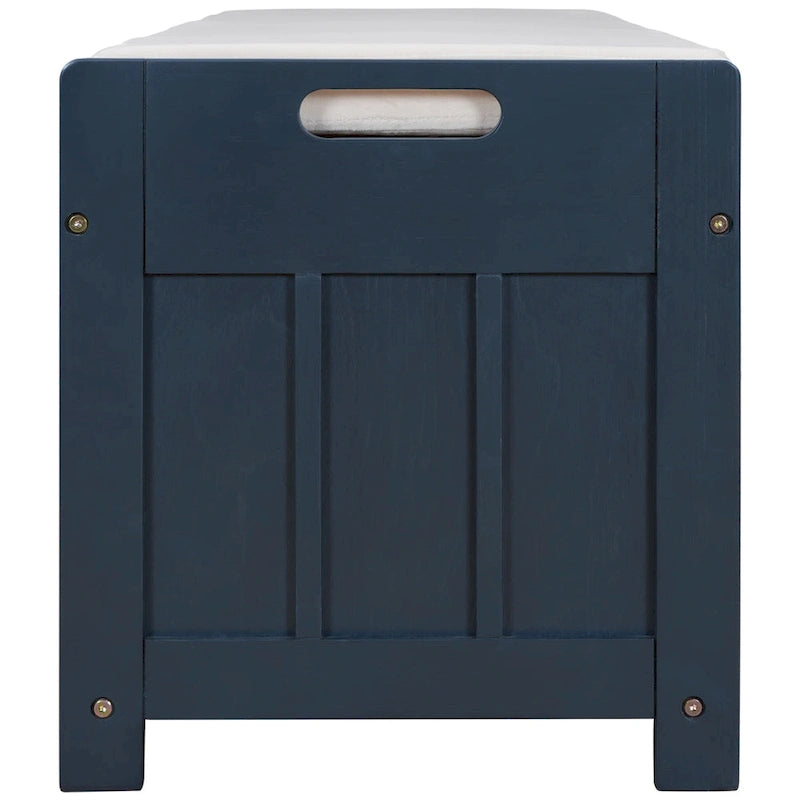 Banc de rangement avec 3 portes persiennes
