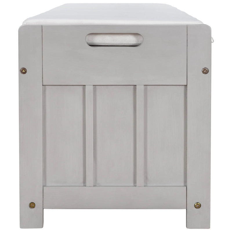 Banc de rangement avec 3 portes persiennes