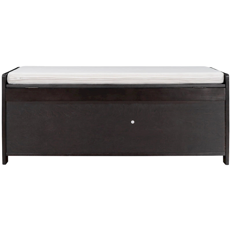 Banc de rangement avec 3 portes persiennes