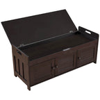 Banc de rangement avec 3 portes persiennes