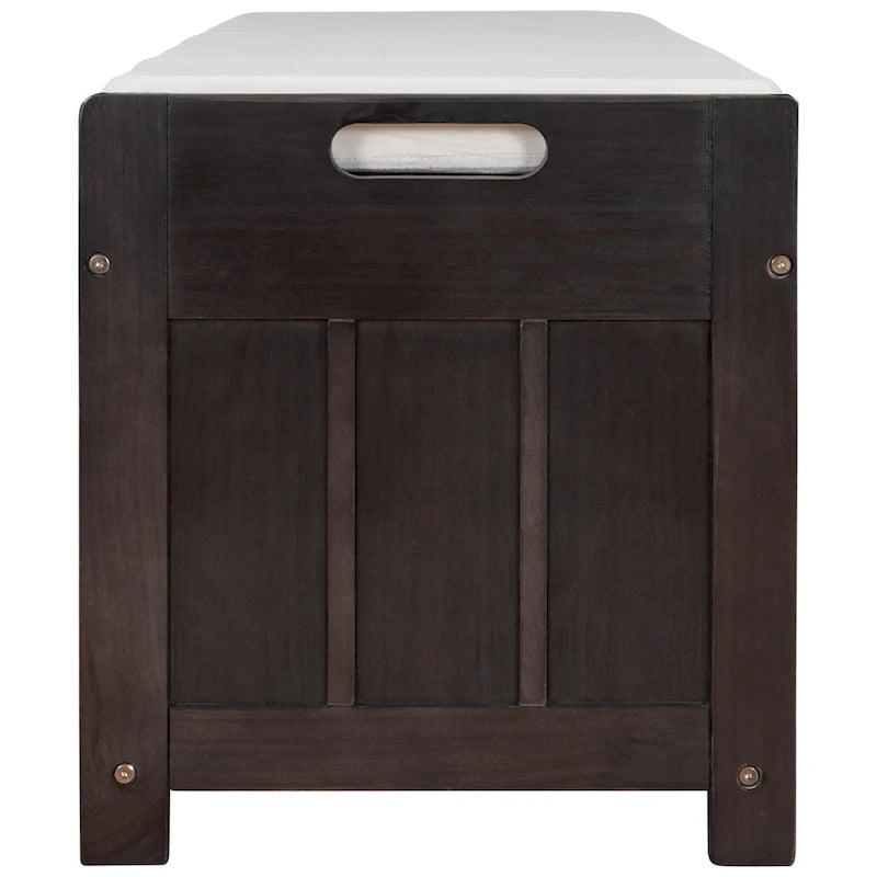 Banc de rangement avec 3 portes persiennes